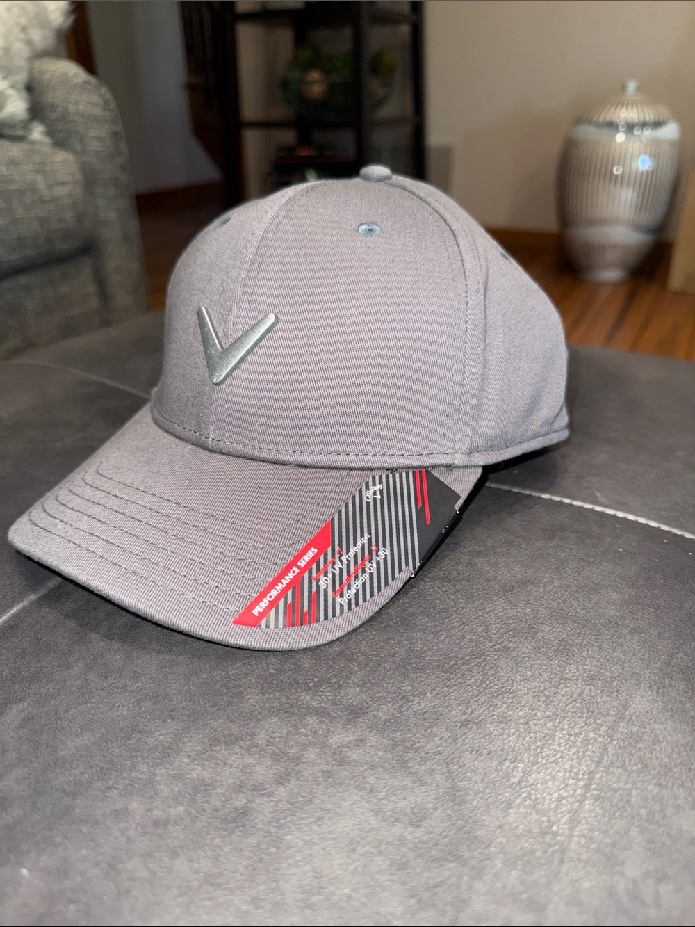 NWT ⛳️🏌️Callaway Charcoal Golf Hat with Metal Silver Logo